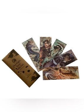 Fairyloot The Night Ends with Fire Foiled Five Bookmarks Set K. X. Song New